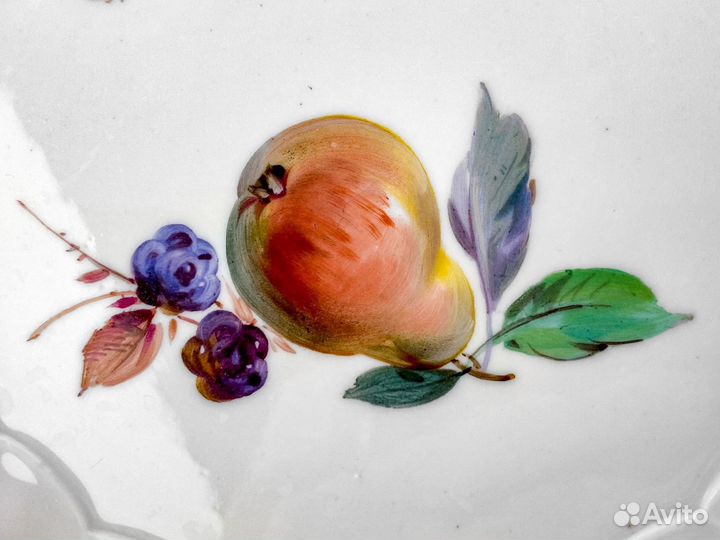 Старинная тарелка Meissen, Германия, фарфор,1825гг