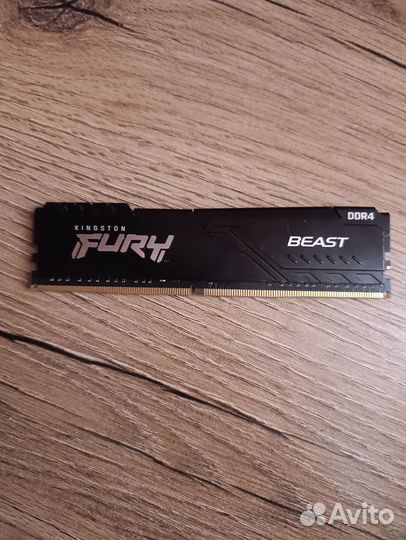 Оперативная память kingston fury beast ddr4 16gb