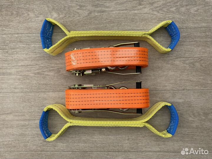 Ремни стяжные и косточки для эвакуаторов