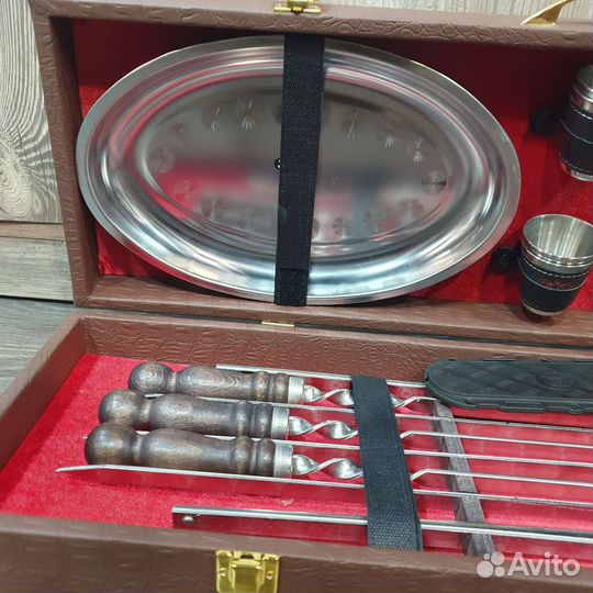 Шашлычный кизлярский набор 8 коричневый