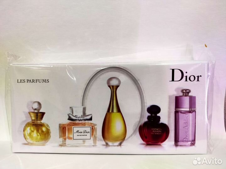 Подарочный набор духов - dior LES parfums 5 в 1