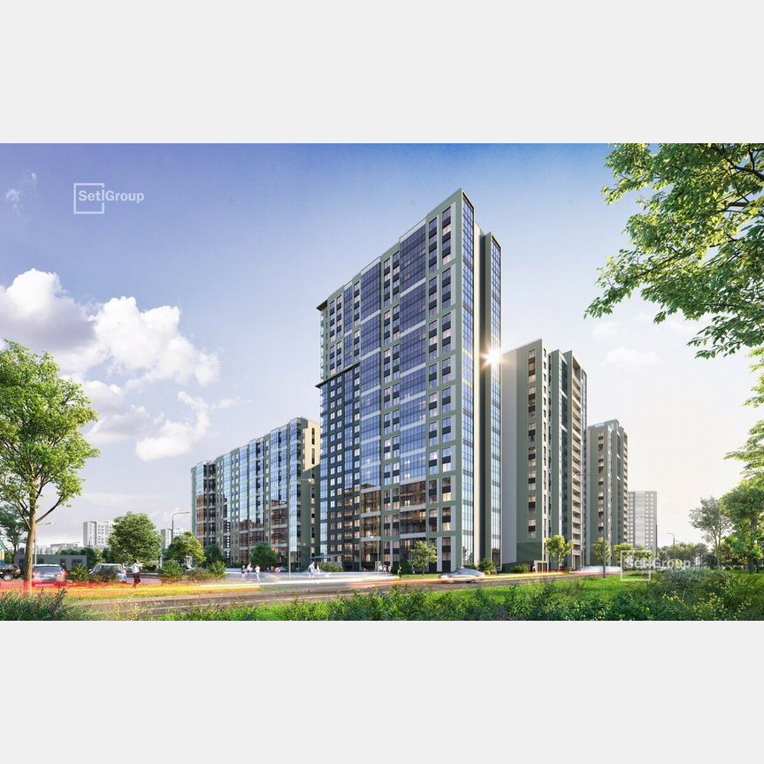 Квартира-студия, 25,4 м², 9/25 эт.