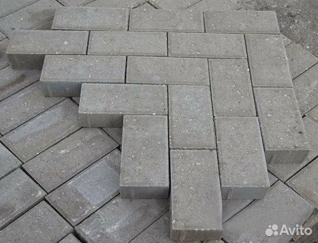 Тротуарная плитка Брусчатка 200х100х60
