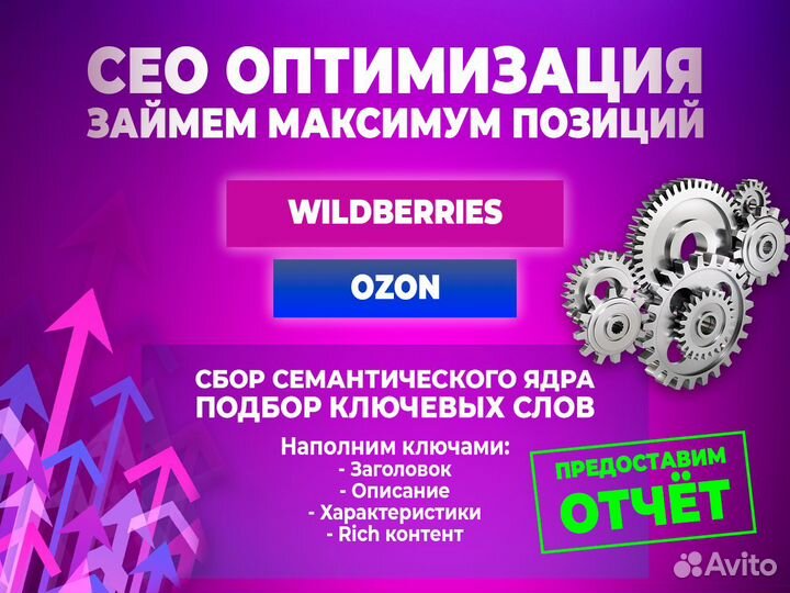 Сео оптимизация Wildberries, Ozon