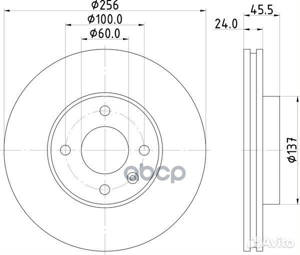 Диск тормозной перед ND6099K nisshinbo