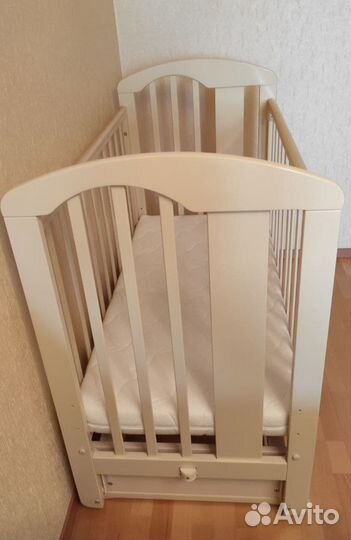 Детская кроватка можга красная звезда Агата мишки