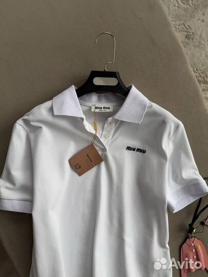 Футболка поло MIU MIU