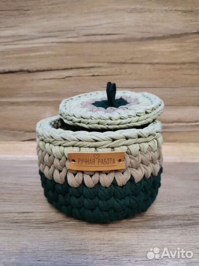 Корзина вязаная