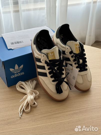 Кеды adidas samba og cream white оригинал