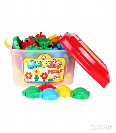 Мозаика-пазлы Пчёлка 52 детали в чемодане Т3619