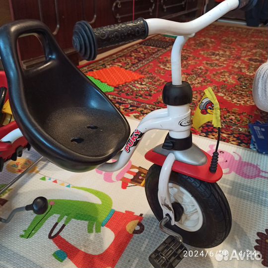 Трехколесный велосипед puky с ручкой