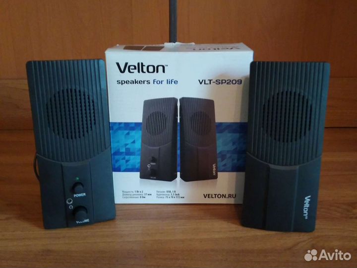 Колонки для компьютера Velton VLT-SP209