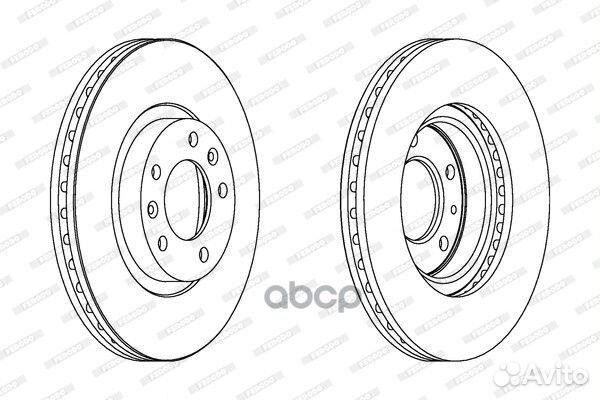 Диск тормозной DDF1132C Ferodo