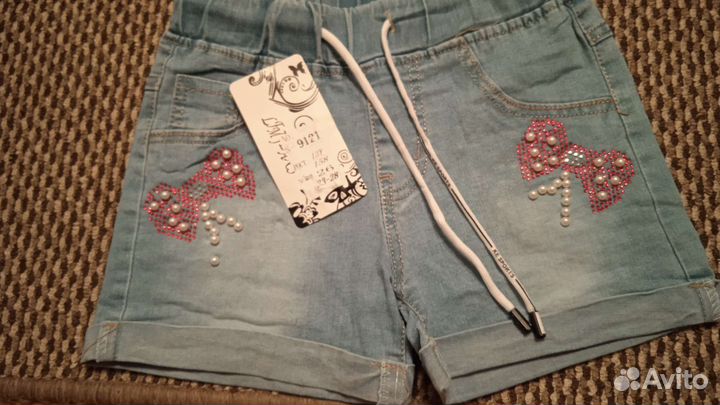 Джинсовые шорты на девочку