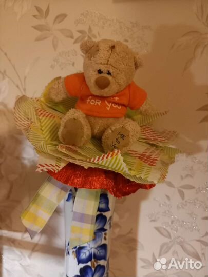 Мишка Тедди букет на праздник