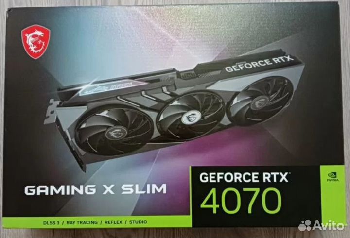 Видеокарта MSI RTX4070 gaming X slim 12GB