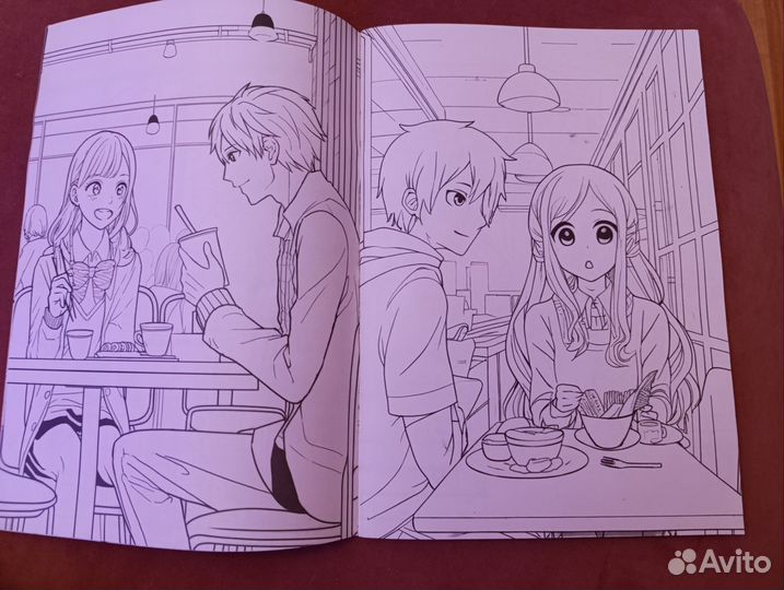 Аниме раскраска новая 64 рисунка