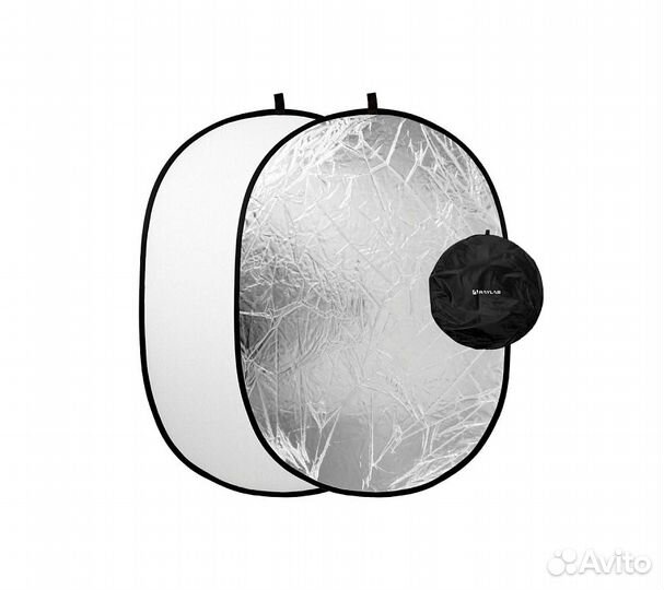 Отражатель 2в1 Raylab RF-09 серебро/белый 110*150с