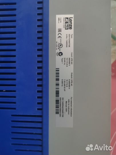 Частотный преобразователь Lenze еsv752N04tхb