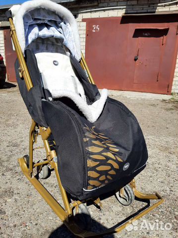 Детские санки коляска ника бу