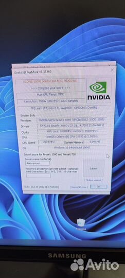 Видеокарта Gigabyte Gaming 3X GTX 1080 Ti 11Gb