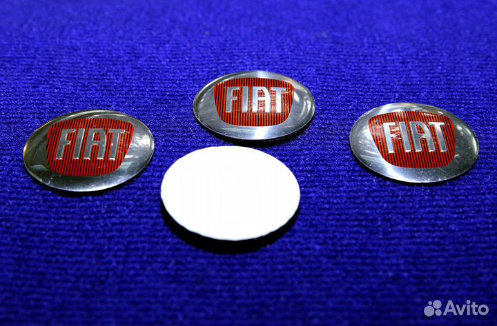 Комплект 3D наклеек на колпачок диска Фиат 56 мм