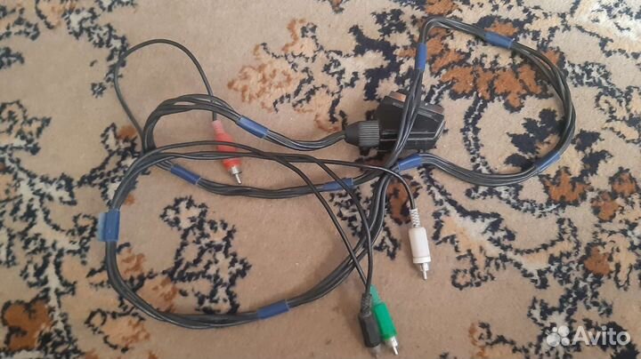 Кабель 3 jack тюльпан