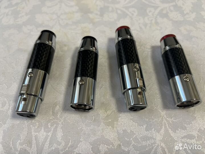 Разъемы xlr латунь покрытие Родий