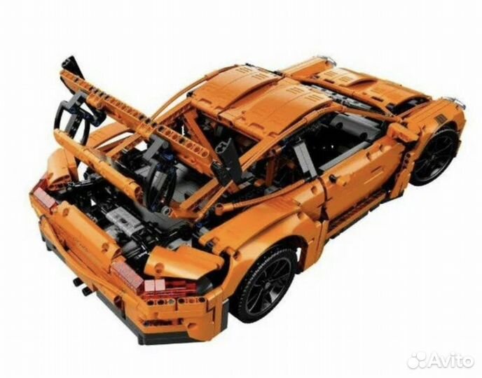 Lego technic porsche 911 оранжевый