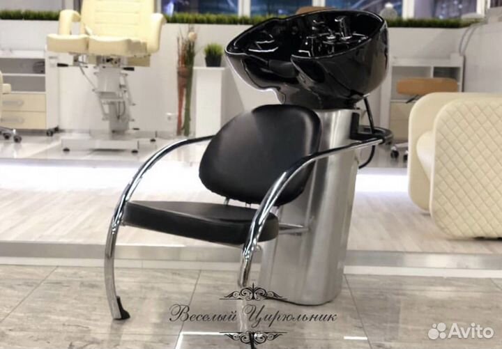 Парикмахерская мойка с глубокой раковиной