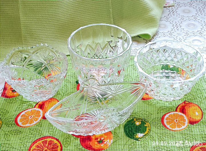 Хрустальные салатники СССР