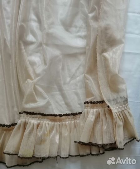 Тюль для кухни с ламбрекеном, б/у