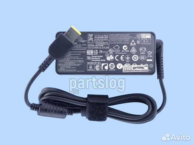 Блок питания для Lenovo 20V 2.25A прямоугольный с