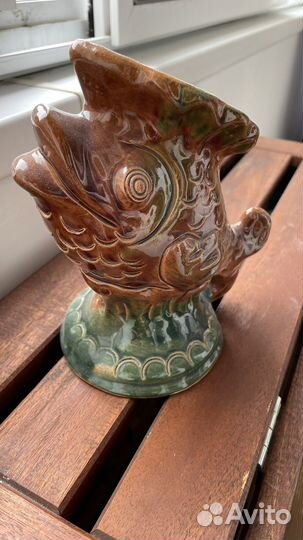 Ваза для цветов в форме рыбы