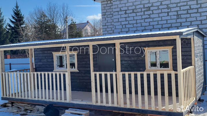 Бытовка деревянная утепленная с электрикой