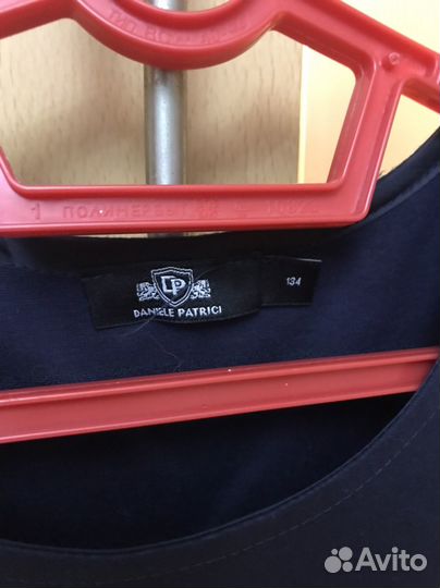 Школьный сарафан 134 синий