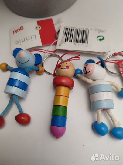 Новый Брелок деревянный goki