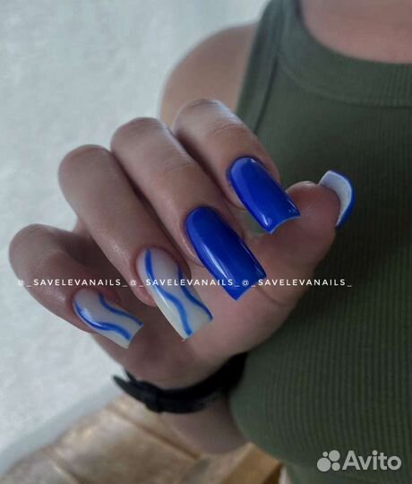 Маникюр гель лак наращивание ногтей