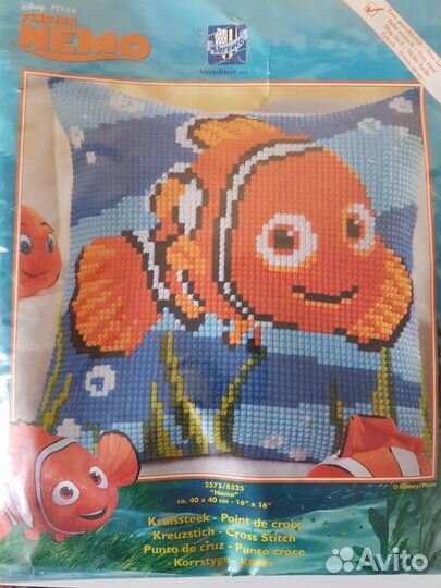 Набор для вышивки подушки Vervaco, рыбка Немо