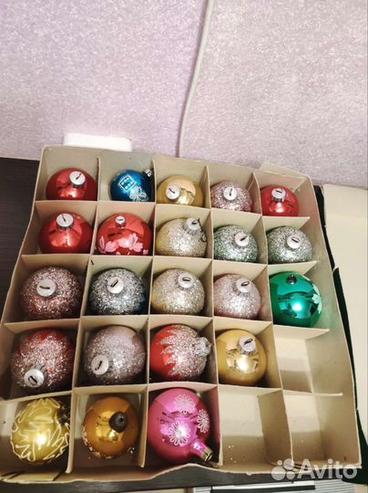 Набор ёлочных игрушек гдр. СССР