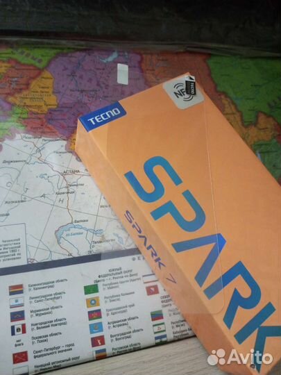 Защитное стекло Tecno spark 7