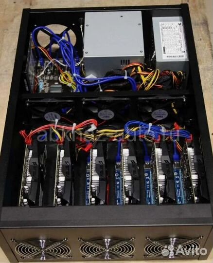 Риг в сборе на RX470 x4 (ферма)