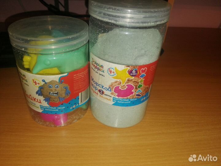 Кинетический песок для лепки и формочки