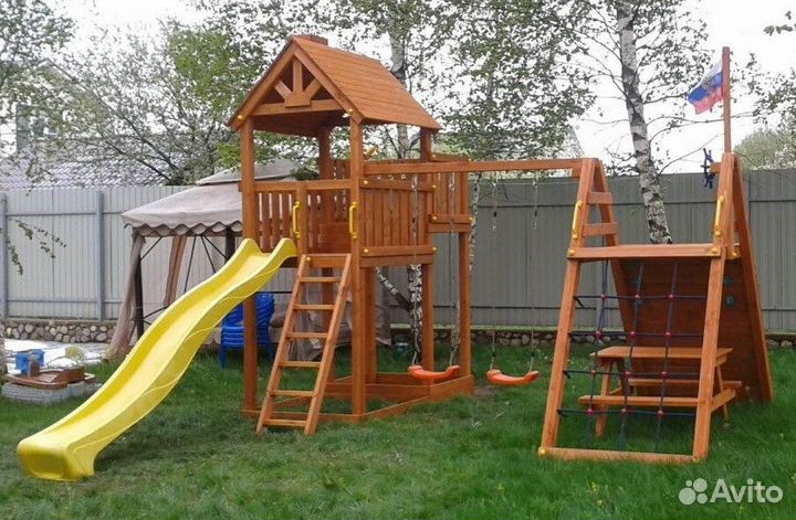 Деревянная игровая площадка Победа