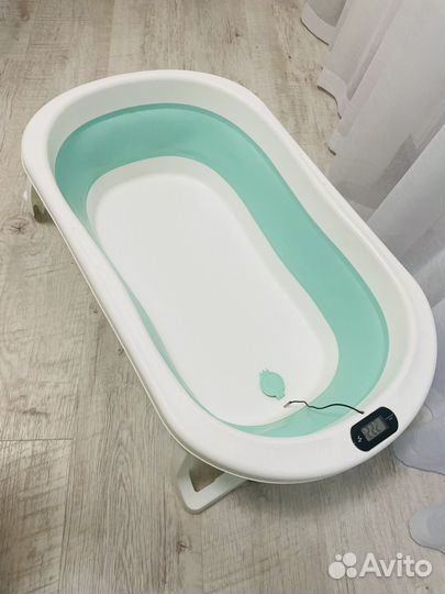 Ванночка для купания складная с термометром