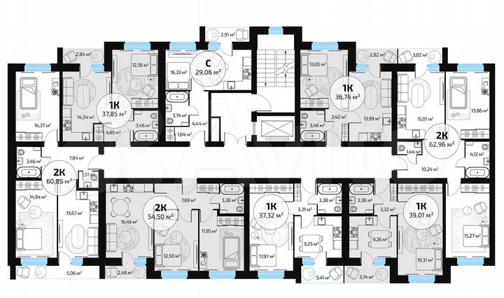 1-к. квартира, 36,4 м², 7/10 эт.