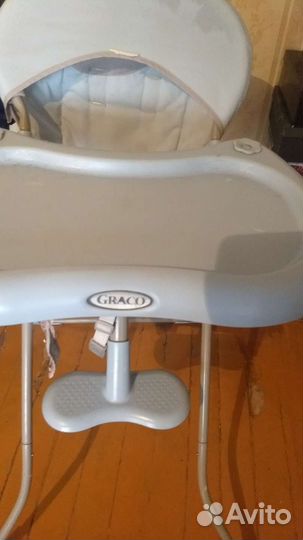 Стульчик деский для кормления брендовый голубой