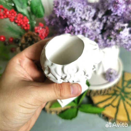 Кашпо из гипса