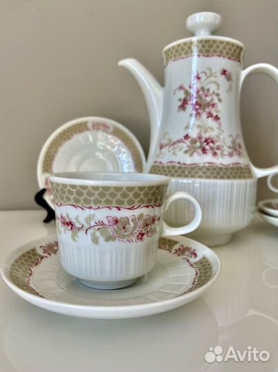 Сервиз кофейный Inglazur Colditz гдр