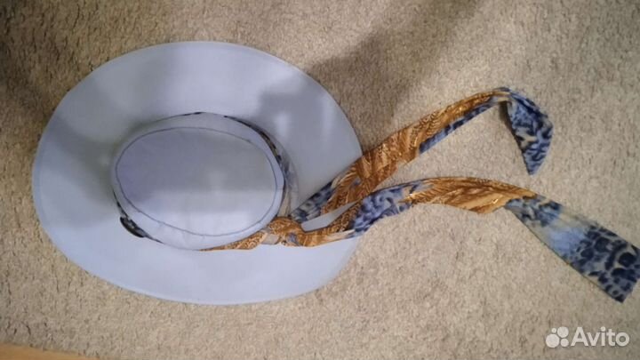Шляпа женская кожаная